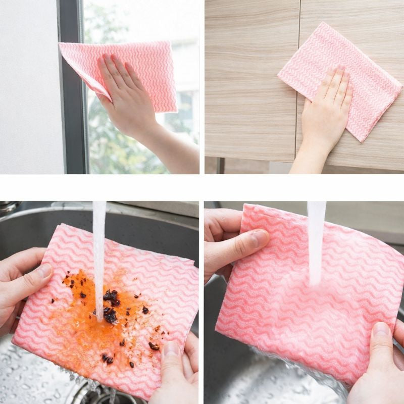 Disposable Kitchen Towels Cleaning Cloths (75 pieces)