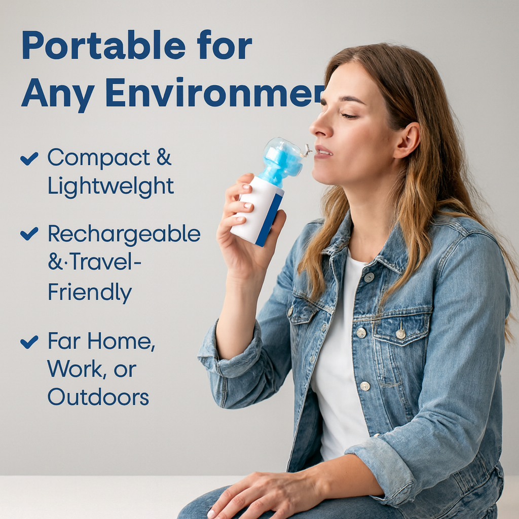 Portable Ultrasonic Rechargeable Mesh Nebulizer Machine