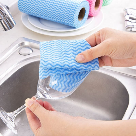 Disposable Kitchen Towels Cleaning Cloths (75 pieces)